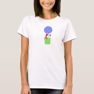 T-shirt Bonhomme de neige en montgolfière