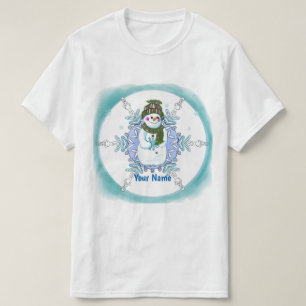 T-Shirt Bonhomme de Neige Flocon de Neige Mémé