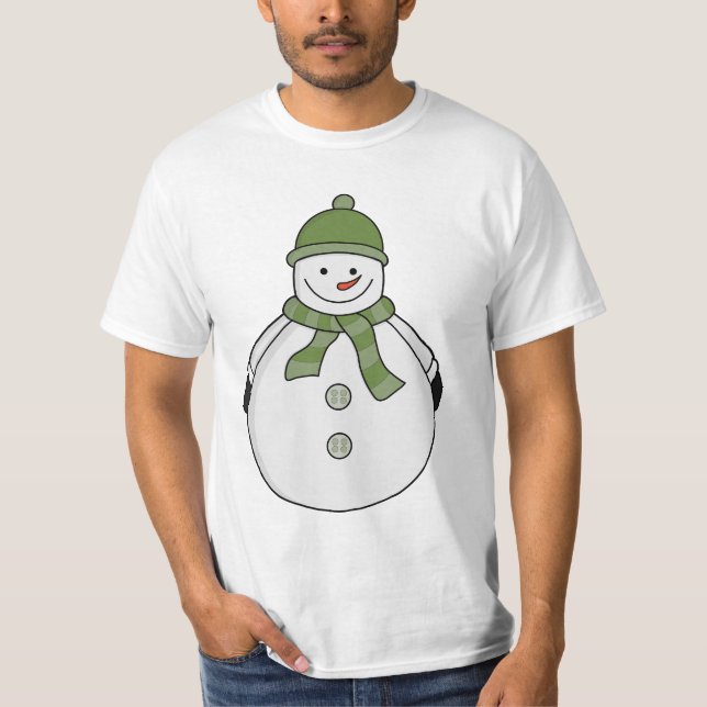 T-shirt Bonhomme de neige froid (Devant)