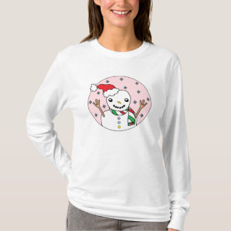 T-shirt Bonhomme de neige heureux