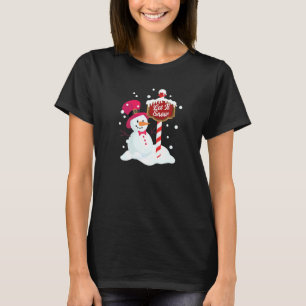 T-shirt Bonhomme de neige heureux  Laissez neige Graphique