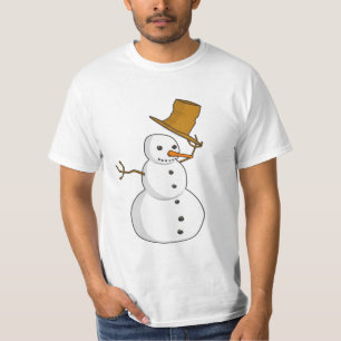 T-shirt Bonhomme de neige inclinant la chemise de