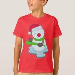 T-shirt Bonhomme de neige Noël Baseball<br><div class="desc">Ce design est le cadeau parfait pour un anniversaire, Noël et d'autres célébrations. Il convient aux femmes, aux hommes et aux enfants.</div>