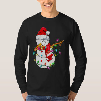 T-shirt Bonhomme de neige qui fait du Dabbing Santa Noël E