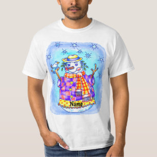 T-shirt Bonhomme de neige scintillant