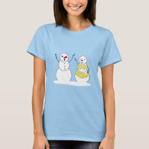 T-shirt Bonhommes de neige à l'heure du bikini