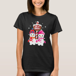 T-shirt Bonhommes de neige adorables Laisser tomber la n