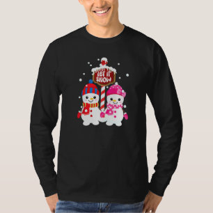 T-shirt Bonhommes de neige adorables Laissez tomber la ne
