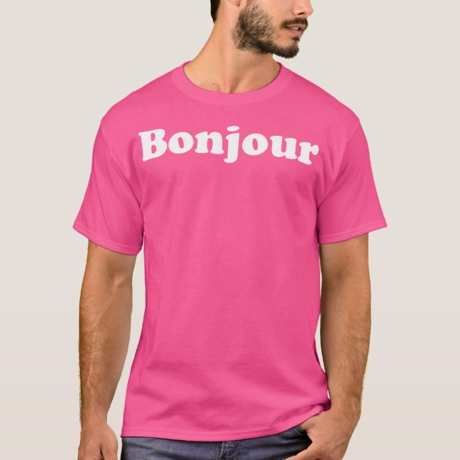 T-shirt Bonjour (Devant)