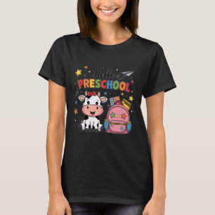 T-shirt Bonjour 100 Jours De Vache Mignonne D'Écolocation