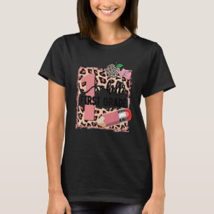 T-shirt Bonjour 1ère Année Retour À L'École Femmes Filles