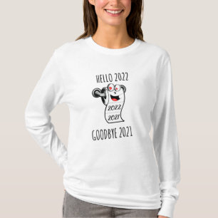 T-shirt Bonjour 2022 Goodbye 2021 papier toilette