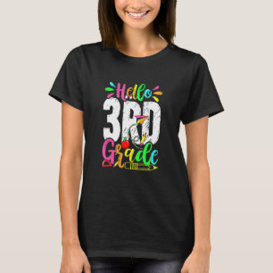 T-shirt Bonjour 3e année graduation retour à l'école homme