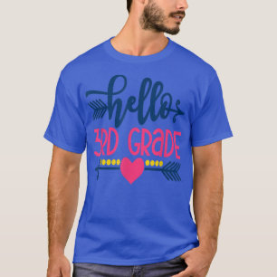 T-shirt Bonjour 3e Année Retour À L'École 2022 Enseignant