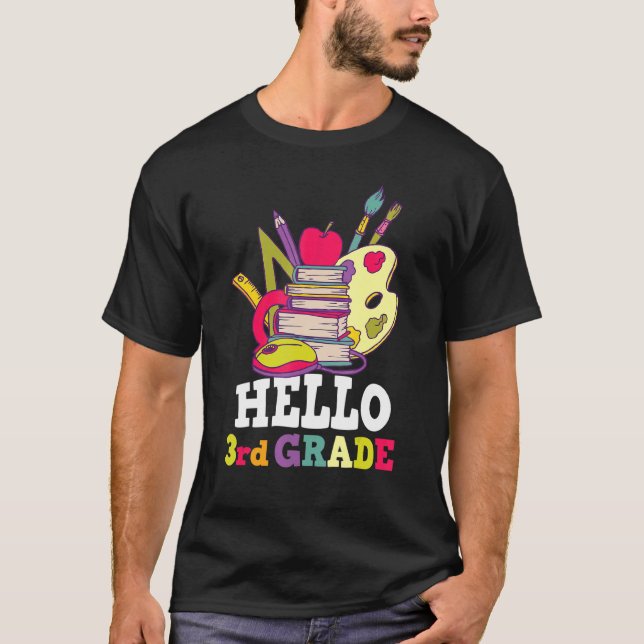 T-shirt Bonjour 3e classe Cute 3e classe 1 (Devant)