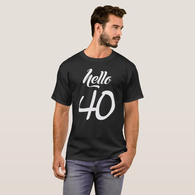 T-shirt Bonjour 40 (Devant entier)
