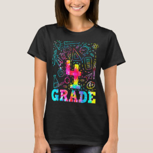 T-shirt Bonjour 4e année 4e grade Squad teint teint de qui