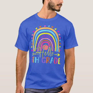 T-shirt Bonjour 4e année Équipe 4e année Retour à l'école 