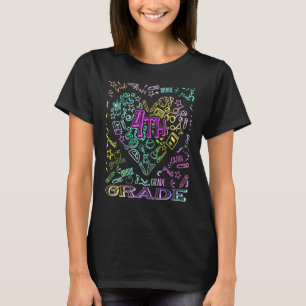 T-shirt Bonjour 4ème Quatrième année Premier jour de rentr