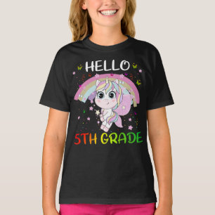 T-shirt Bonjour 5e année Enseignant Équipe étudiante Unico