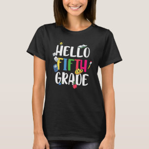T-shirt Bonjour 5e année mignonne 5e année