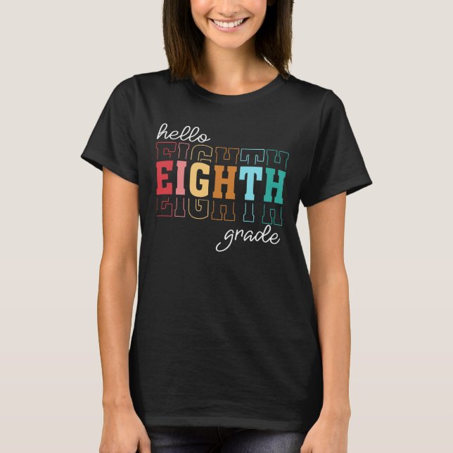 T-shirt bonjour 8e année (Devant)