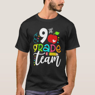 T-shirt Bonjour 9E Année Équipe Heureux Premier Jour De L'