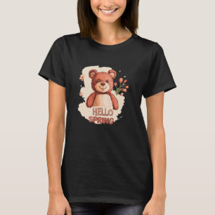 T-shirt Bonjour à Blossoms et Sunshine avec ce Teddy Bea
