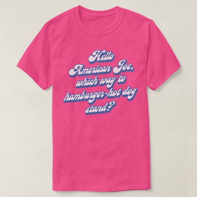 T-shirt Bonjour American Joe (Design devant)