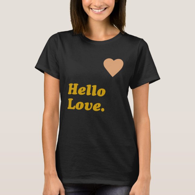 T-shirt Bonjour amour (Devant)