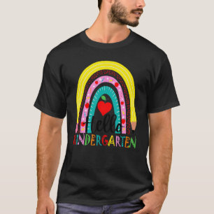 T-shirt Bonjour Arc-en-ciel Maternelle Rentrée des Classes