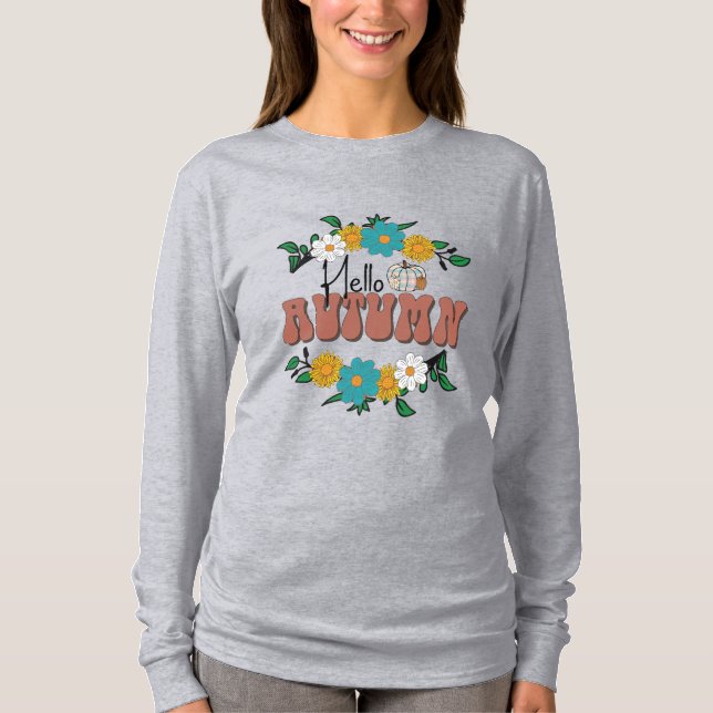 T-shirt Bonjour automne (Devant)