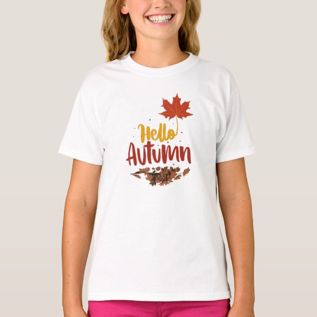 T-shirt Bonjour automne (Devant)