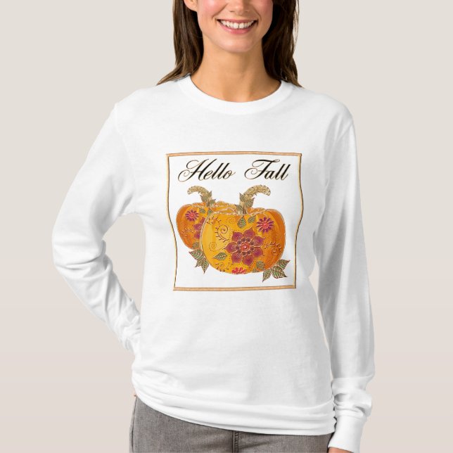 T-shirt Bonjour automne (Devant)