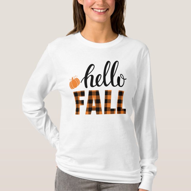 T-shirt Bonjour automne (Devant)