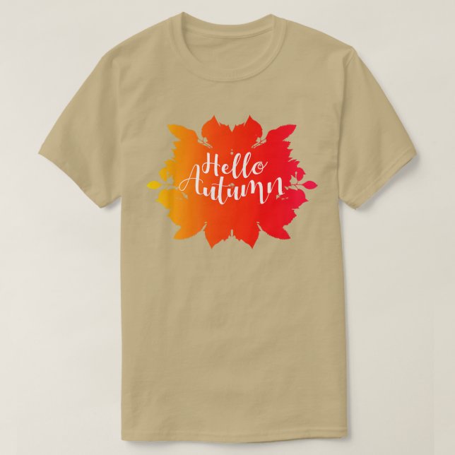 T-shirt Bonjour automne (Design devant)