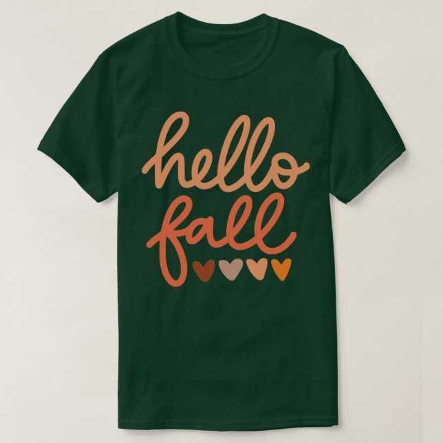 T-shirt Bonjour automne2 (Design devant)