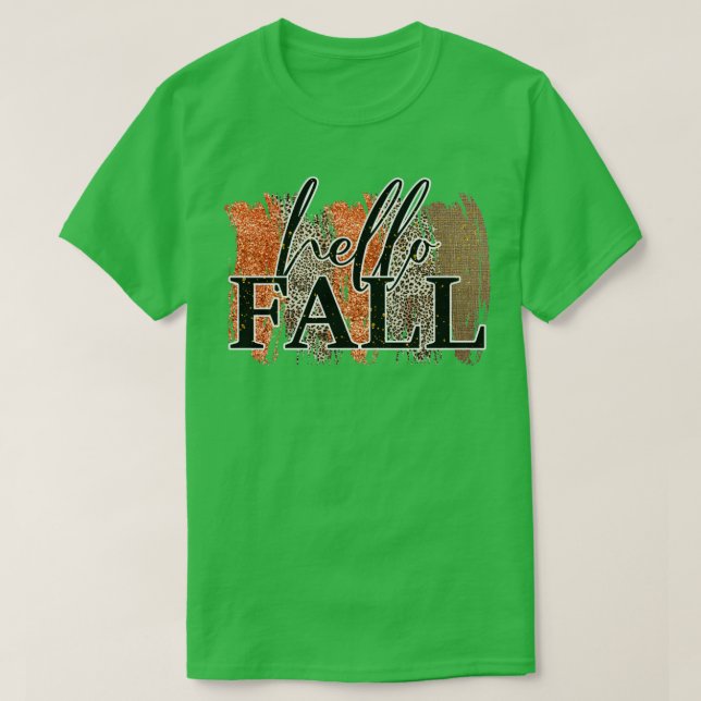 T-shirt Bonjour automne4 (Design devant)