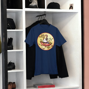 T-shirt Bonjour Automne, Chat mignon assis dans un paraplu
