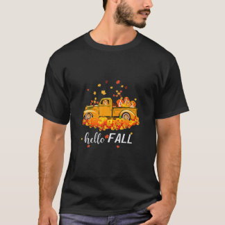 T-shirt Bonjour Automne Chien Beagle Drôle Halloween Chien