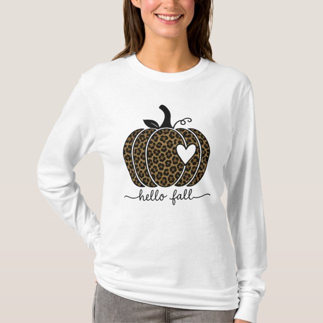 T-shirt Bonjour Automne Feuilles De L'Automne Cosy Automne (Devant)