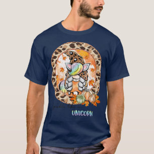 T-shirt Bonjour Automne _Gnome Qui Ressemble À Unicorns Au