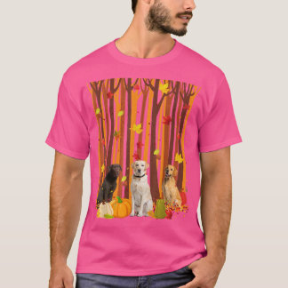 T-shirt Bonjour Automne Labrador Maple Leaf Automne Mens C