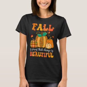 T-shirt Bonjour Automne Leopard Citrouille épice Automne V