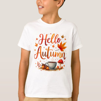 T-shirt Bonjour Automne, nostalgie cosy