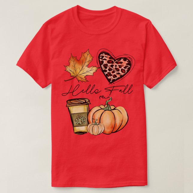 T-shirt Bonjour Automne saison automne (Design devant)