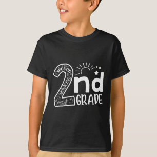 T-shirt Bonjour aux enseignants de 2e année Garçons et équ