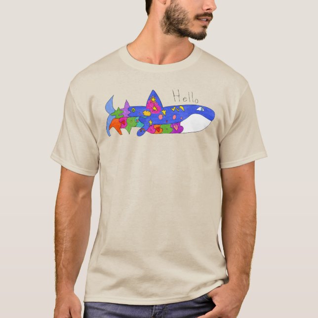 T-shirt "Bonjour Baleine" (Devant)