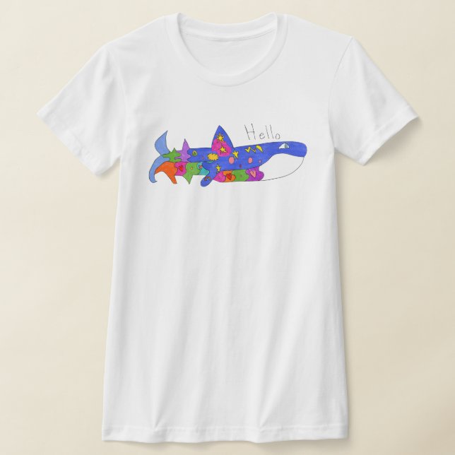 T-shirt "Bonjour Baleine" (Poser)
