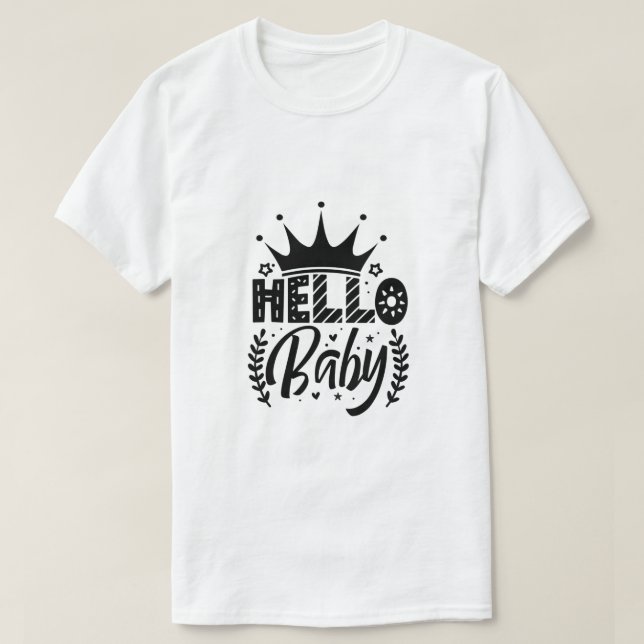 T-Shirt Bonjour Bébé (Design devant)